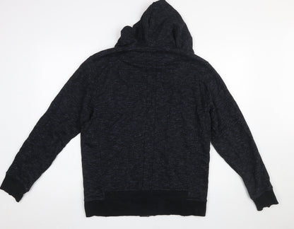 Mens UK Size M Religion Black Full Zip Hoodie