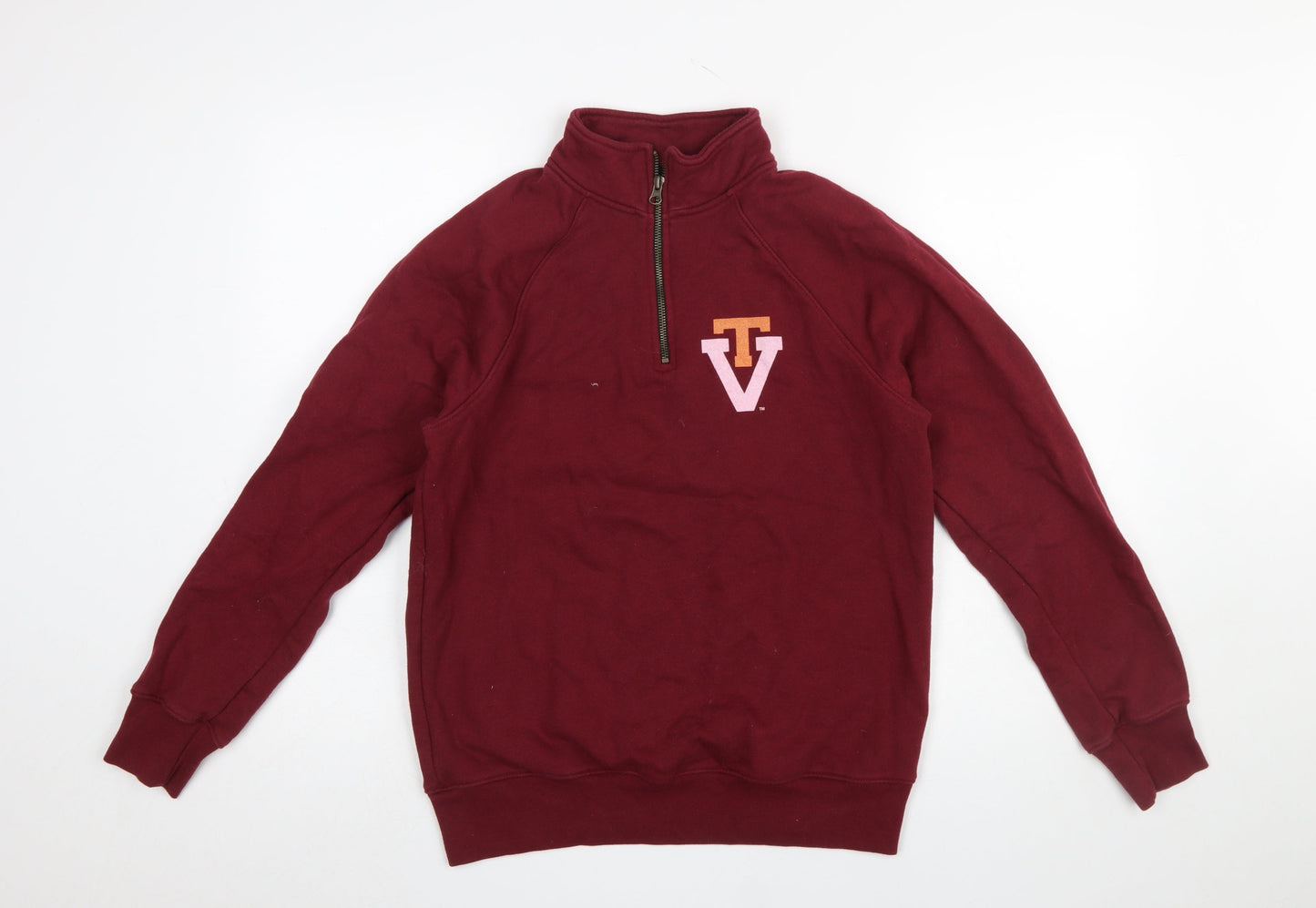Mens UK Size M Homefield Red Pullover Sweatshirt