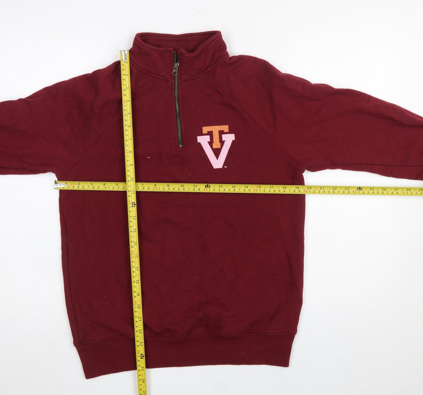Mens UK Size M Homefield Red Pullover Sweatshirt