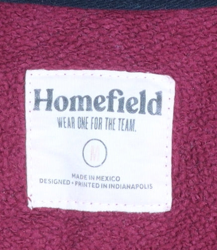 Mens UK Size M Homefield Red Pullover Sweatshirt