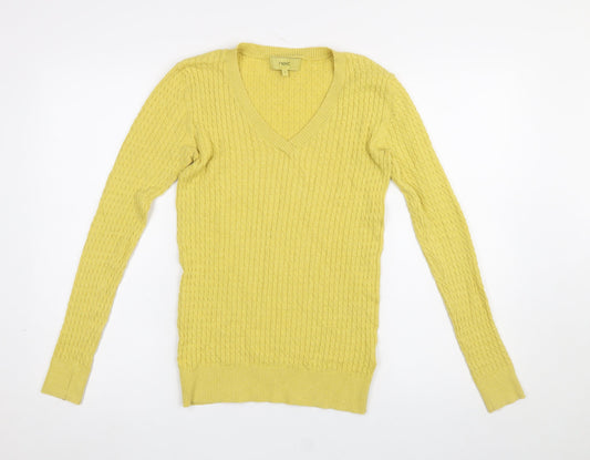 Womens UK Size 8 NEXT Yellow Pullover Jumper