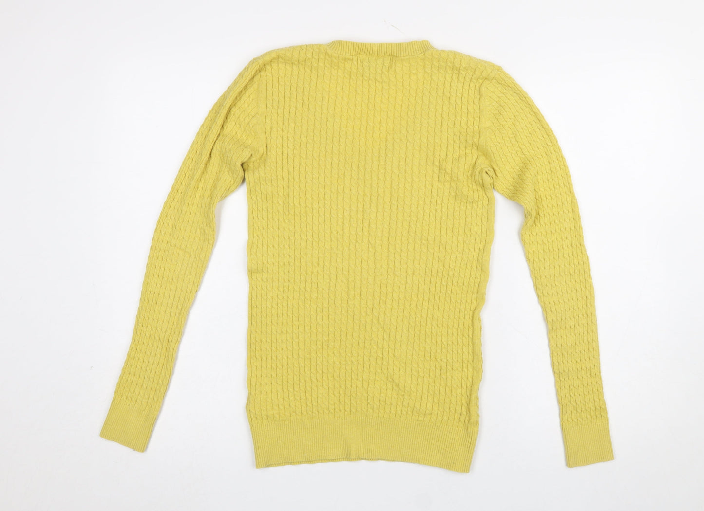 Womens UK Size 8 NEXT Yellow Pullover Jumper