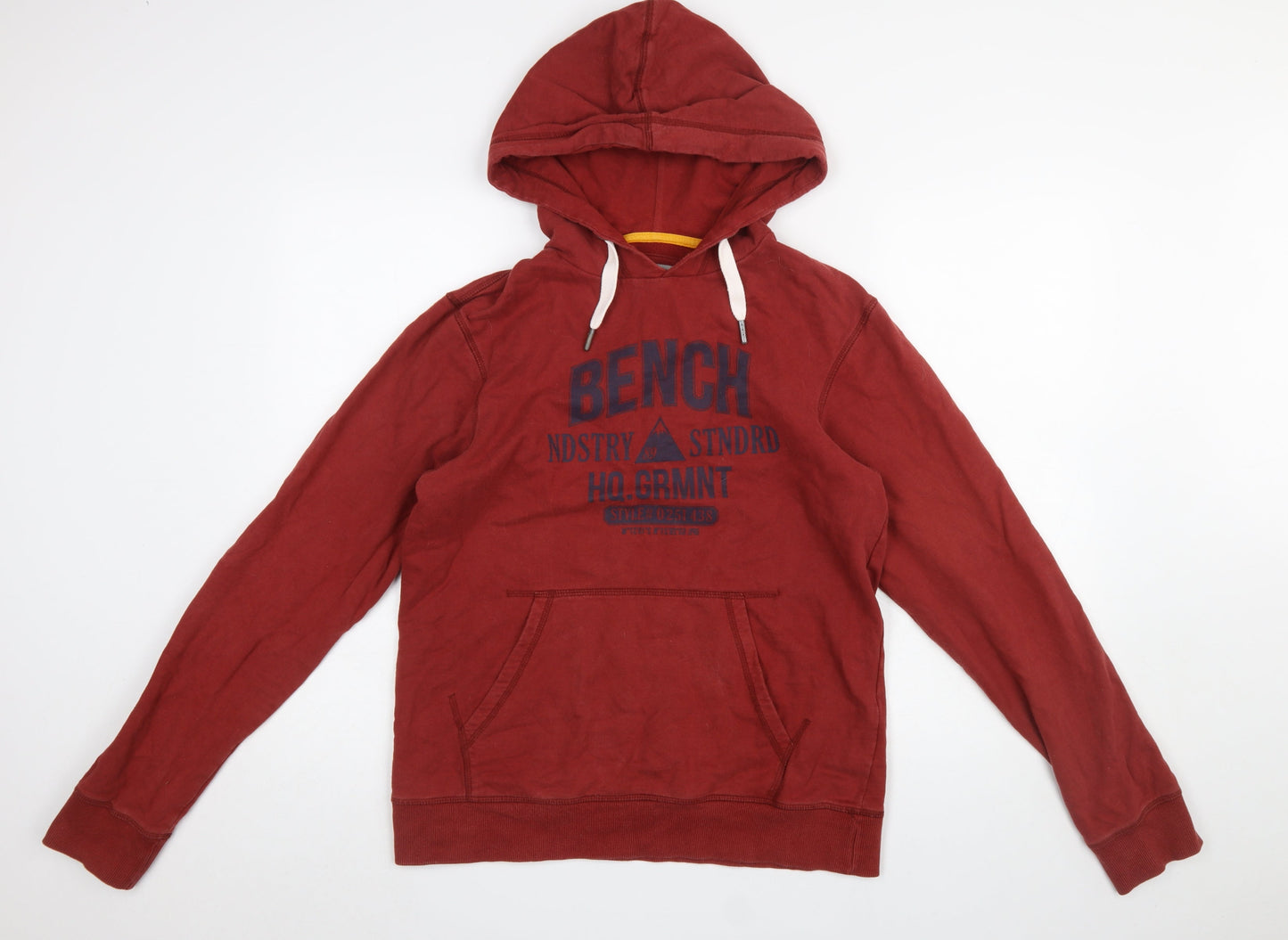 Mens UK Size M Bench Red Pullover Hoodie