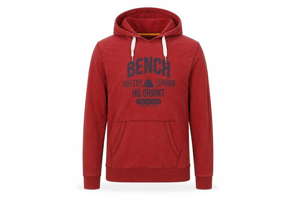 Mens UK Size M Bench Red Pullover Hoodie