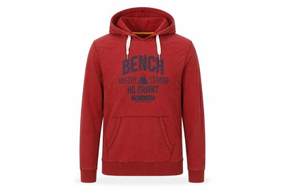 Mens UK Size M Bench Red Pullover Hoodie