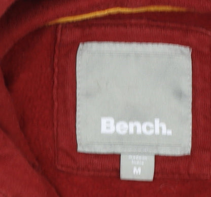 Mens UK Size M Bench Red Pullover Hoodie