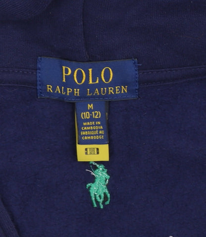 Boys UK Size 10-12 Years Polo Ralph Lauren Blue Full Zip Hoodie