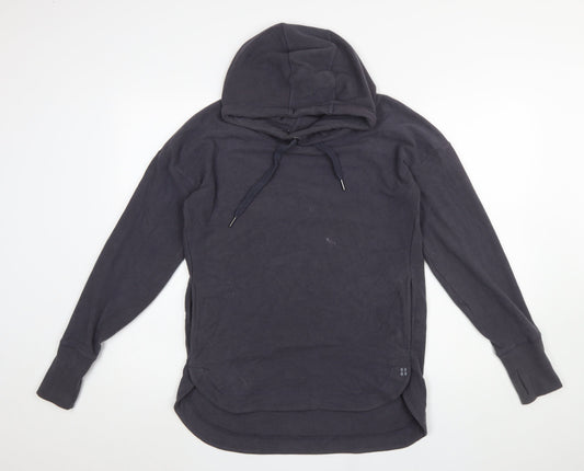 Womens UK Size XS Sweaty Betty Black Pullover Hoodie