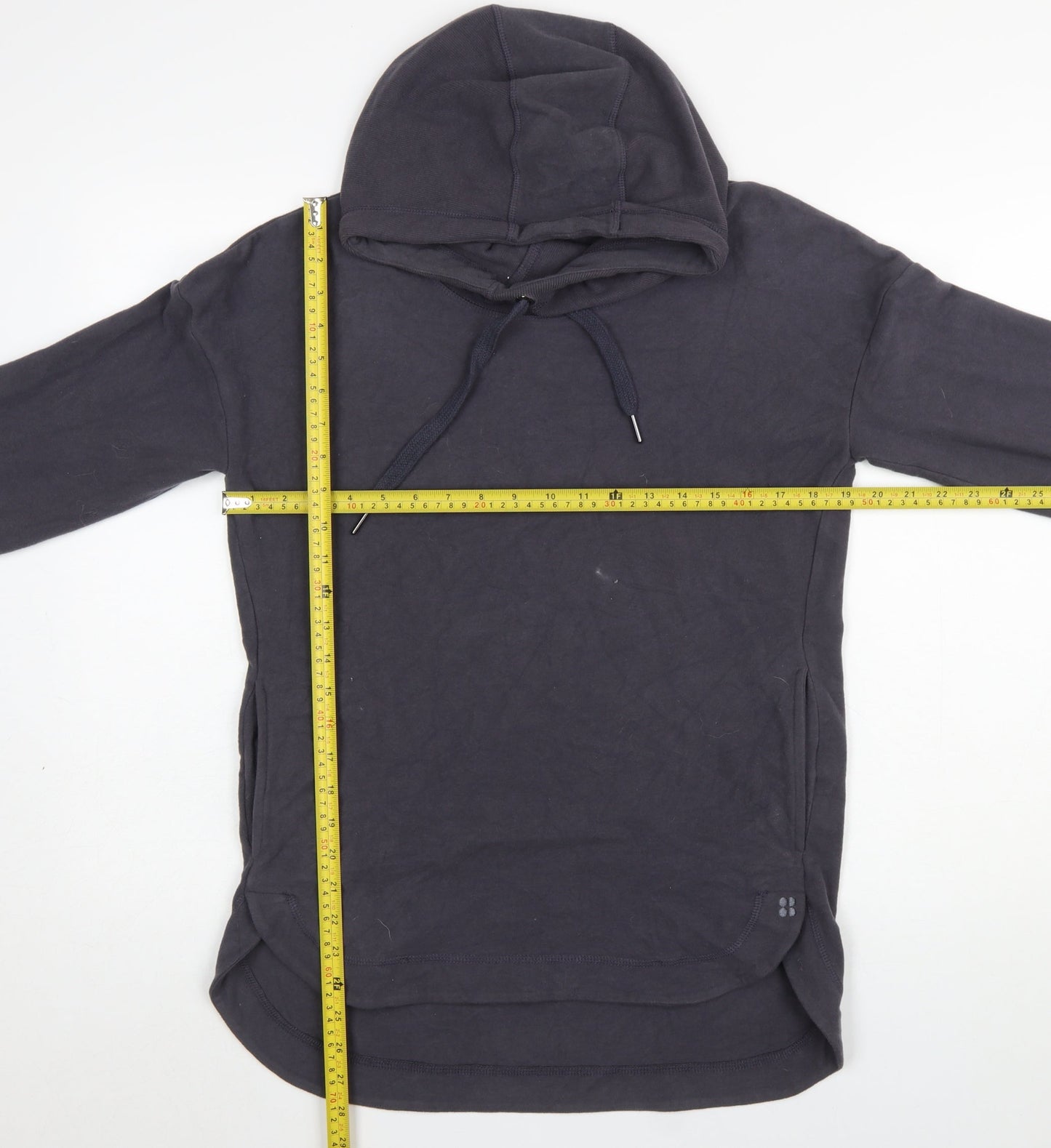Womens UK Size XS Sweaty Betty Black Pullover Hoodie
