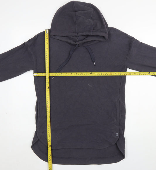Womens UK Size XS Sweaty Betty Black Pullover Hoodie