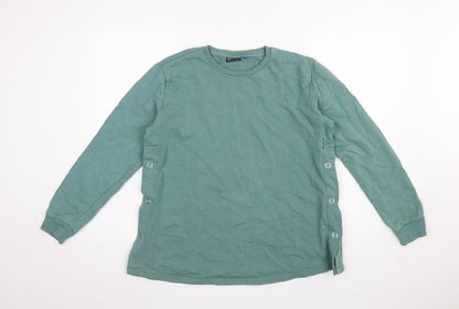 Womens UK Size 10 ASOS Design Green Pullover Sweatshirt