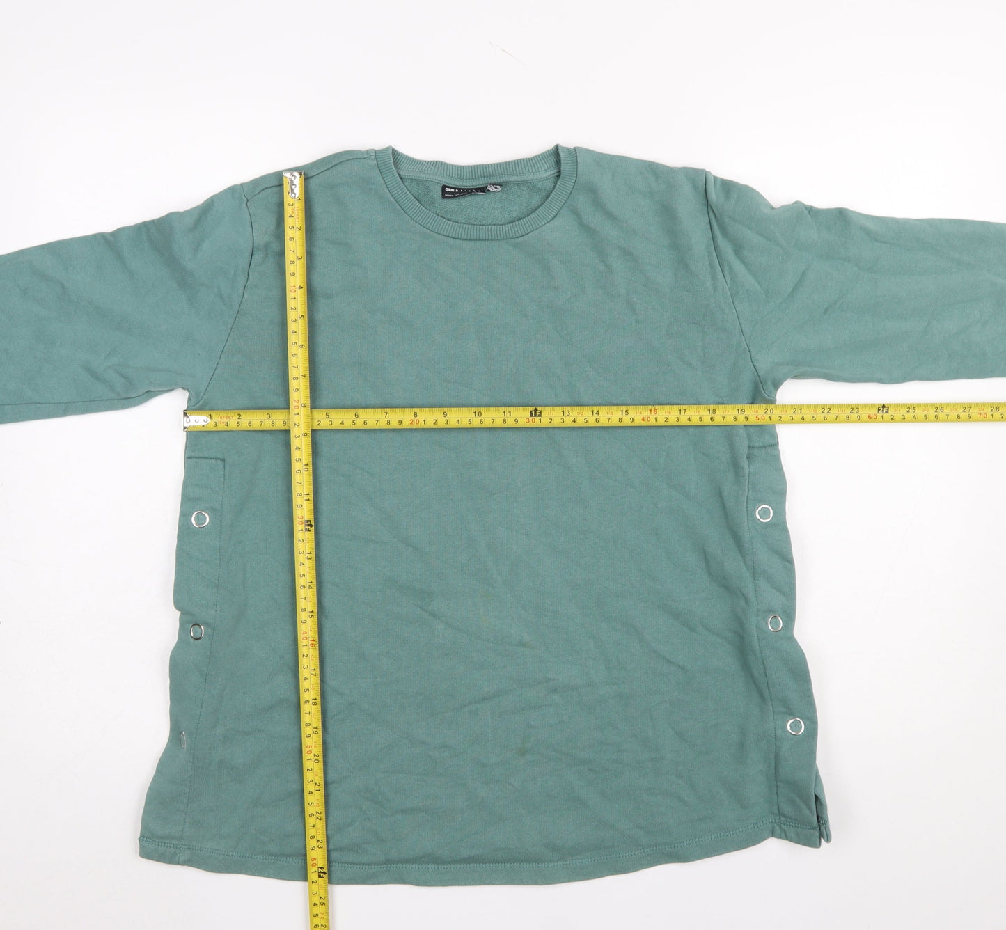 Womens UK Size 10 ASOS Design Green Pullover Sweatshirt