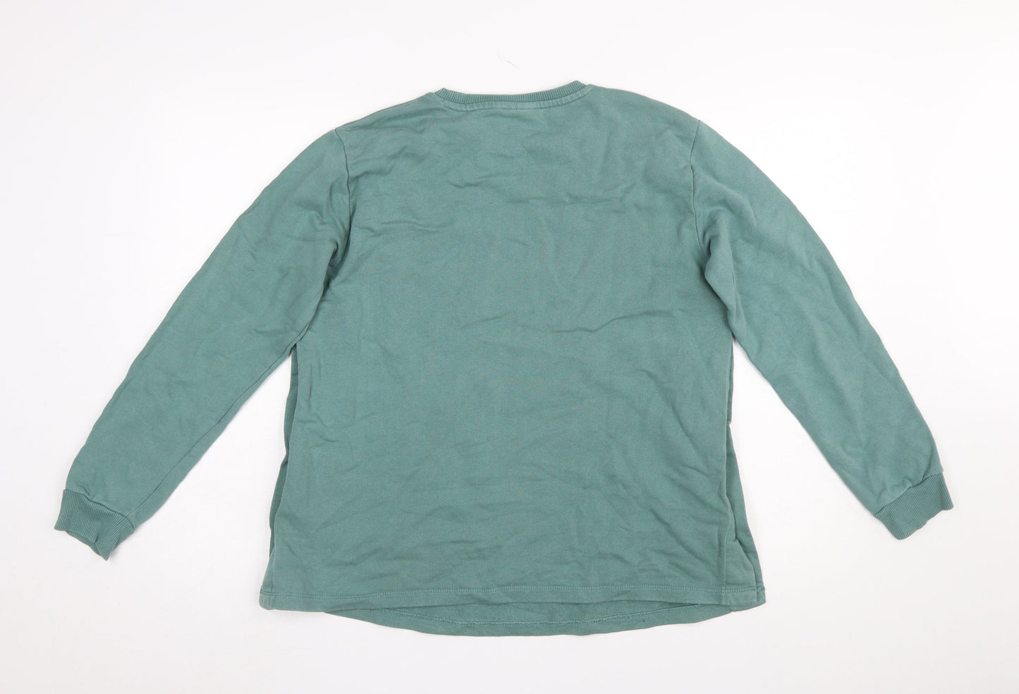 Womens UK Size 10 ASOS Design Green Pullover Sweatshirt