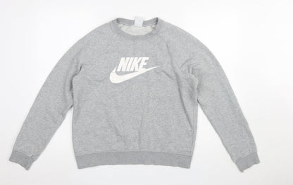 Mens UK Size M Nike Grey Pullover Sweatshirt