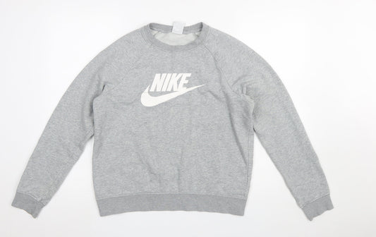 Mens UK Size M Nike Grey Pullover Sweatshirt