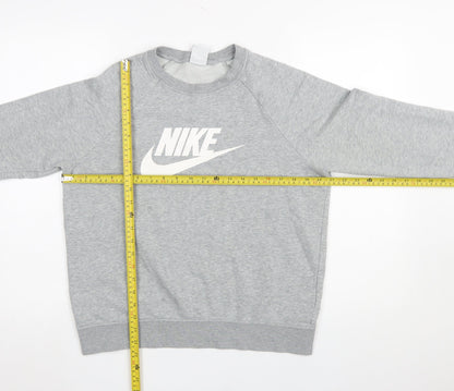 Mens UK Size M Nike Grey Pullover Sweatshirt