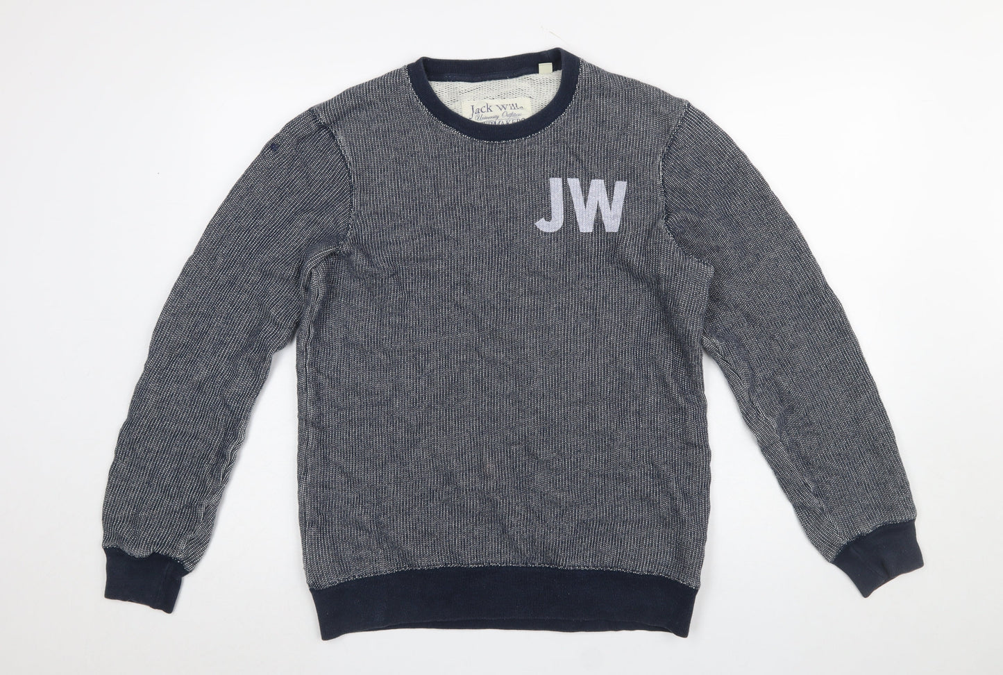 Mens UK Size M Jack Wills Blue Pullover Sweatshirt