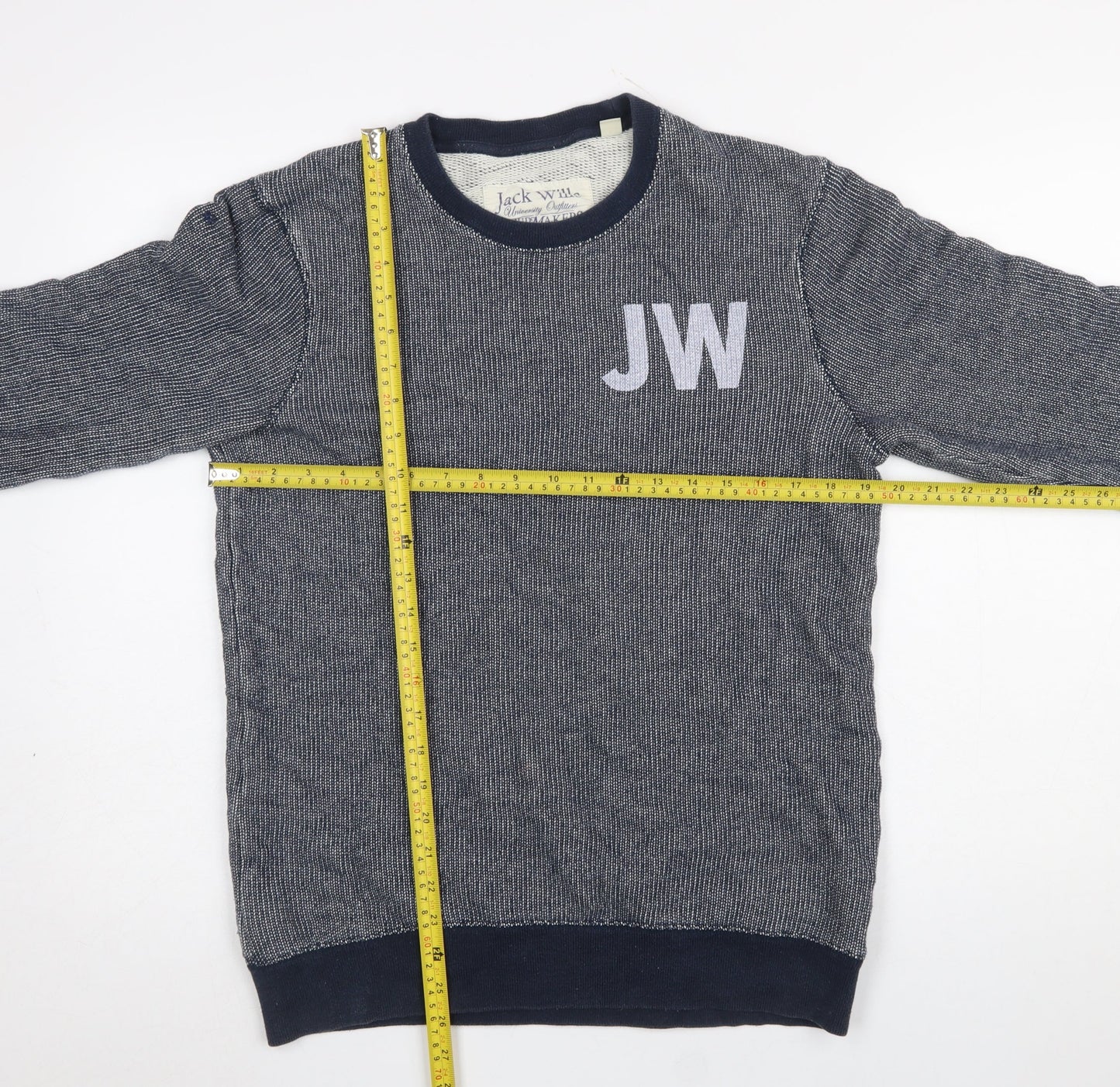 Mens UK Size M Jack Wills Blue Pullover Sweatshirt