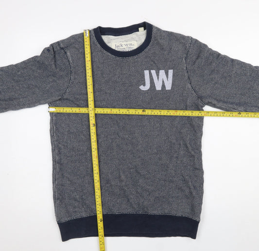 Mens UK Size M Jack Wills Blue Pullover Sweatshirt