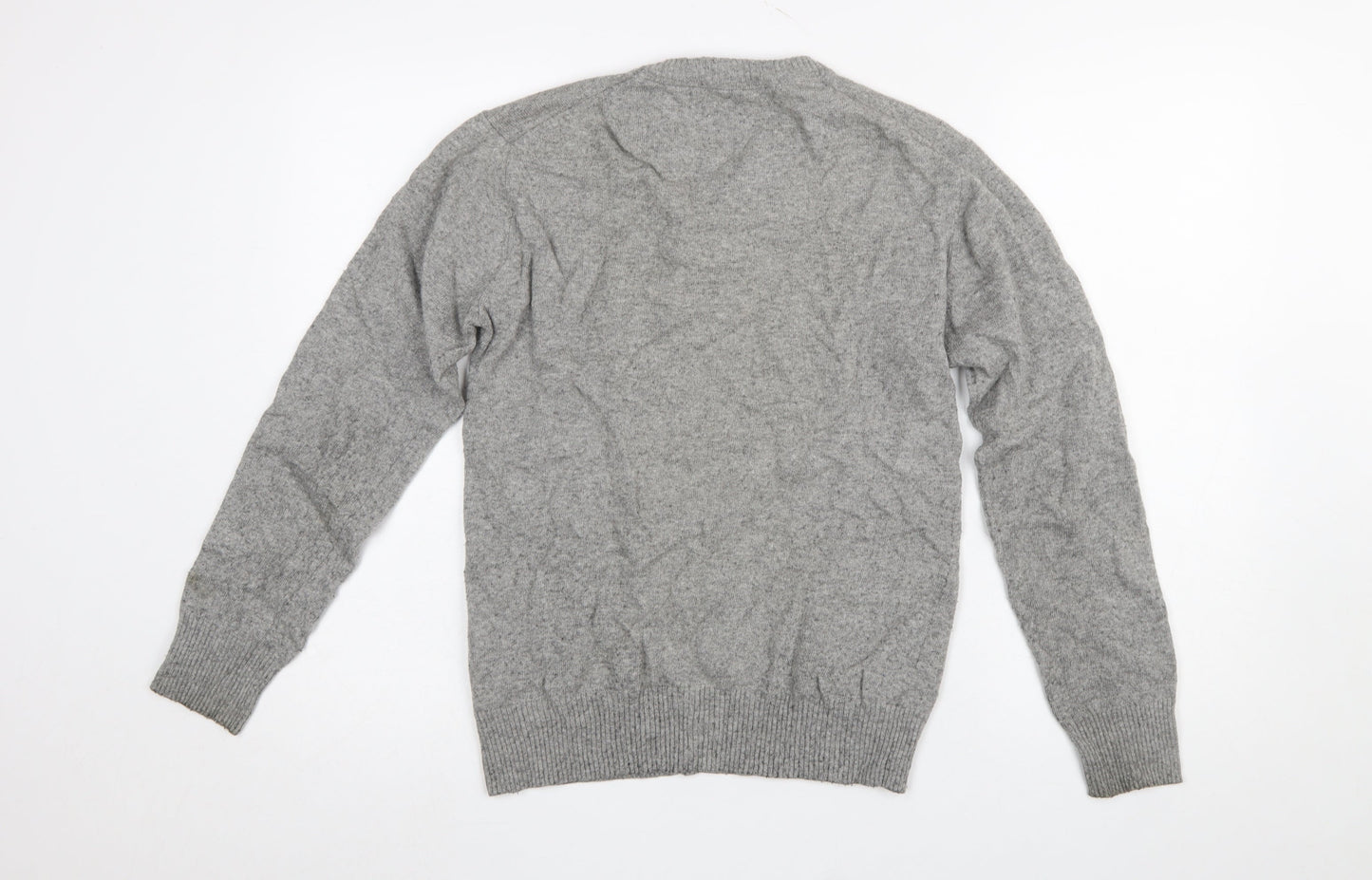 Womens UK Size M Black Label Crestbridge Grey Pullover Jumper