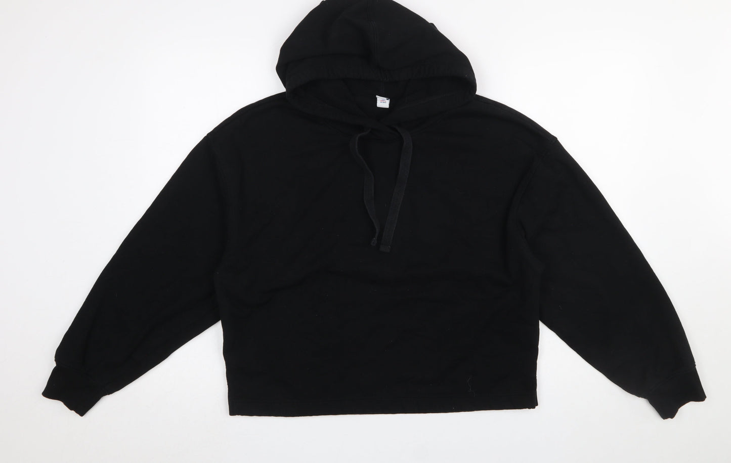 Womens UK Size M Old Navy Black Pullover Hoodie