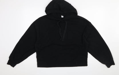 Womens UK Size M Old Navy Black Pullover Hoodie