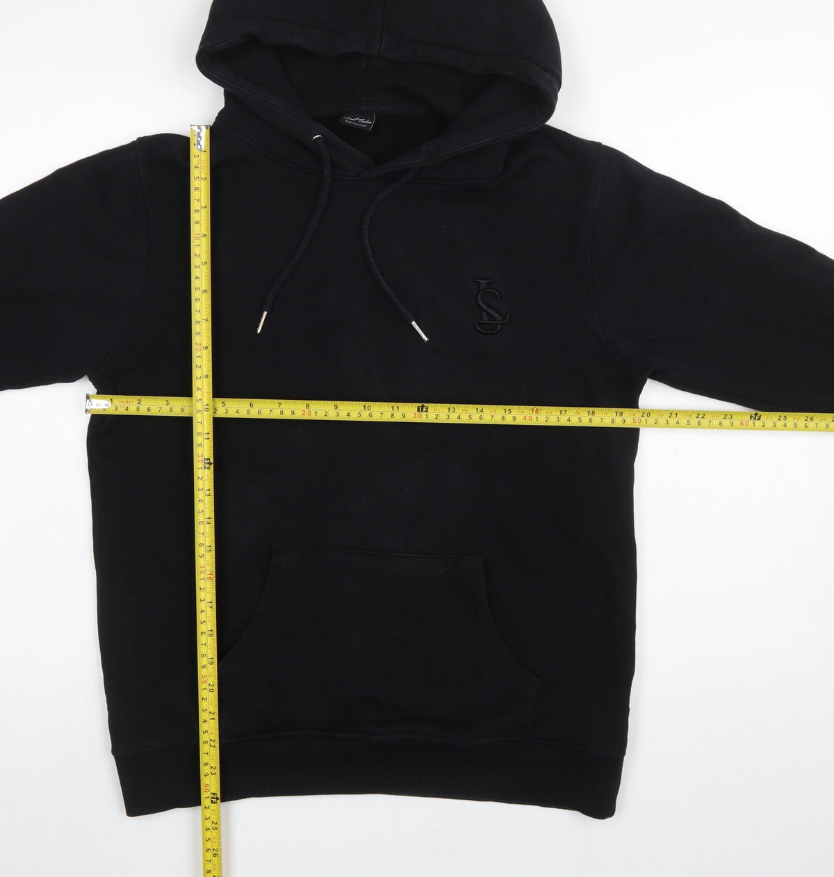 Mens UK Size M Last Sole Black Pullover Hoodie
