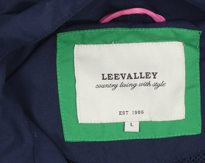 Womens UK Size L Lee Valley Blue Anorak Coat