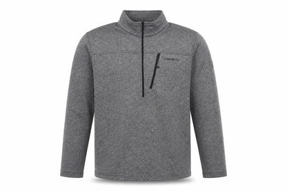 Mens UK Size XL Eddie Bauer Grey Henley Sweatshirt
