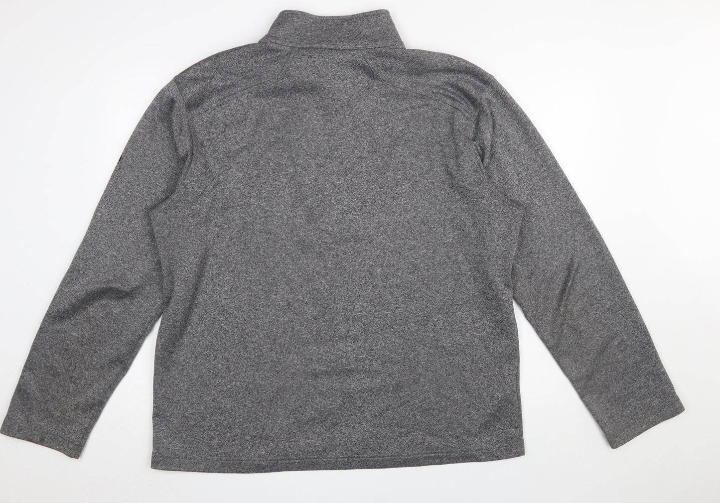 Mens UK Size XL Eddie Bauer Grey Henley Sweatshirt
