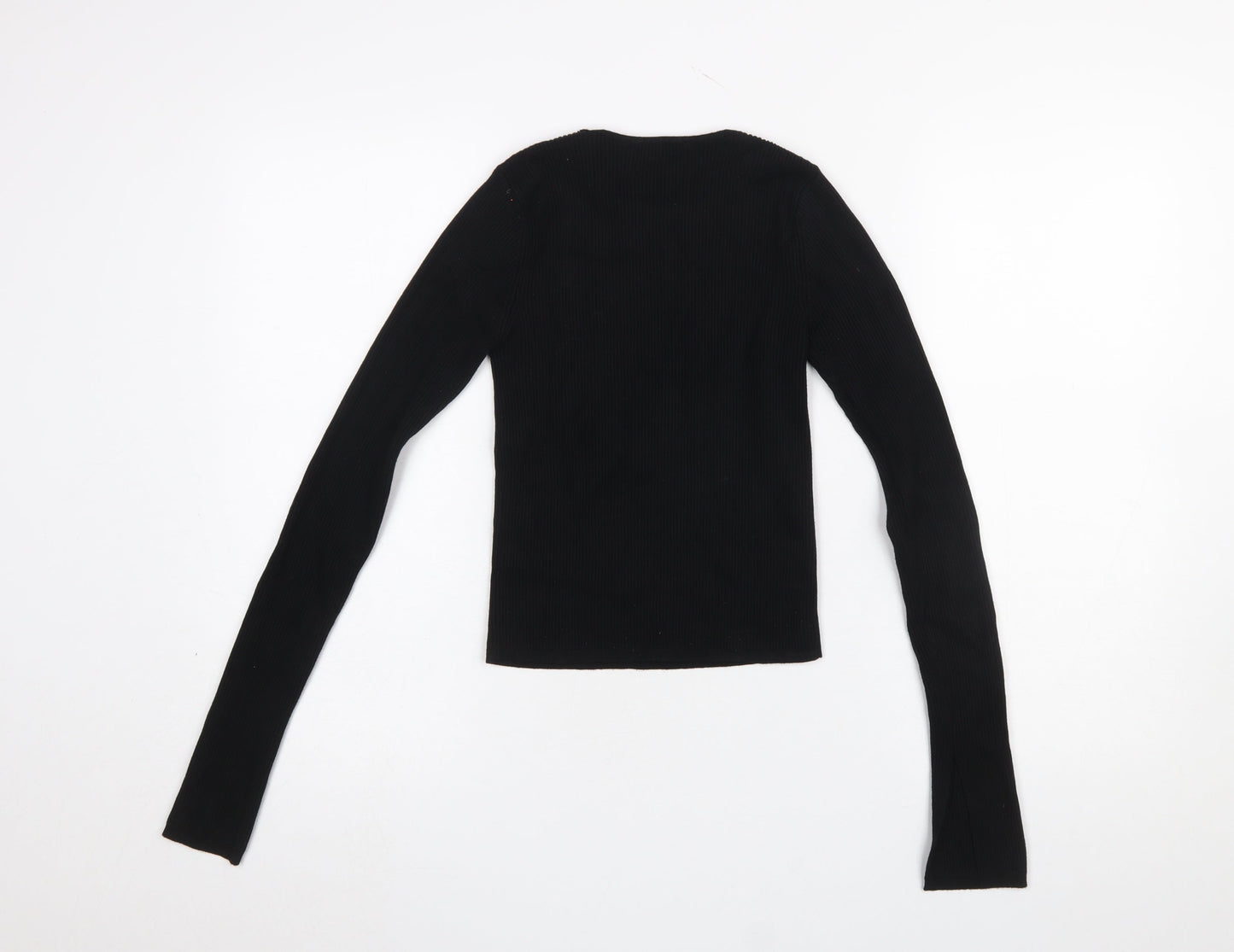 Womens UK Size 8 Zara Black Pullover Jumper