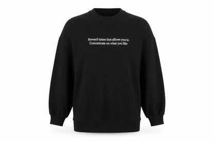 Womens UK Size L Global Work Black Pullover Sweatshirt