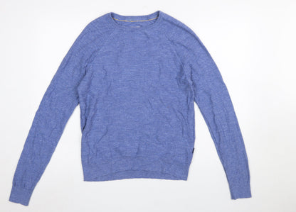Mens UK Size S Fat Face Blue Pullover Jumper