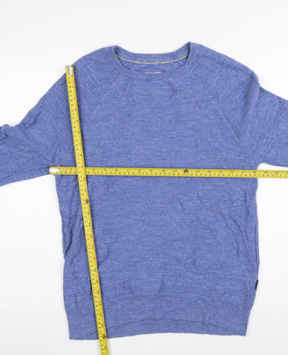 Mens UK Size S Fat Face Blue Pullover Jumper