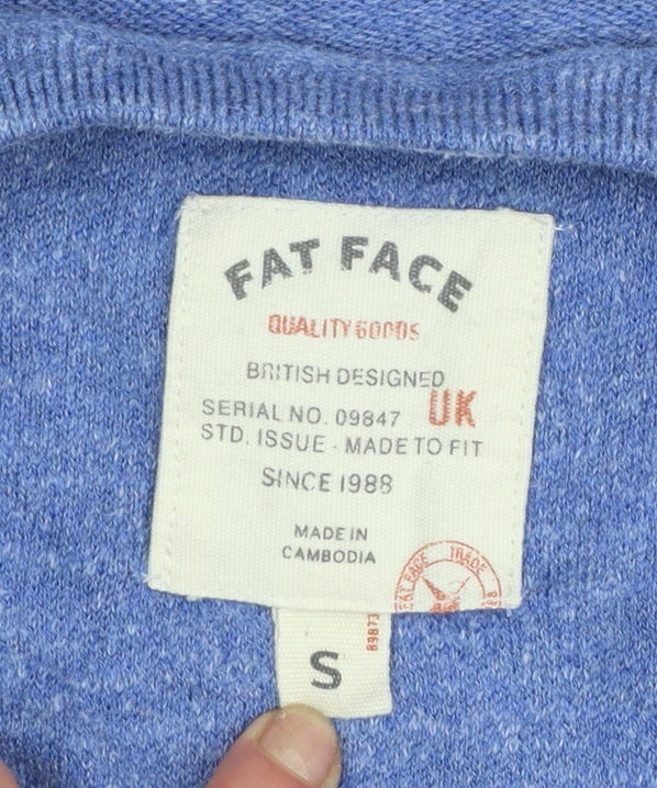 Mens UK Size S Fat Face Blue Pullover Jumper