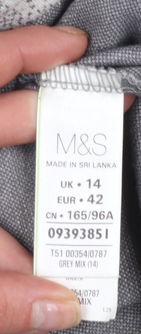 Womens UK Size 14 Marks and Spencer Grey Pullover Sweatshirt