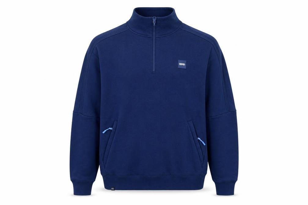 Mens UK Size XL Diesel Blue Henley Sweatshirt