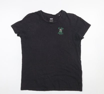 Womens UK Size M Levi's Black Basic T-Shirt