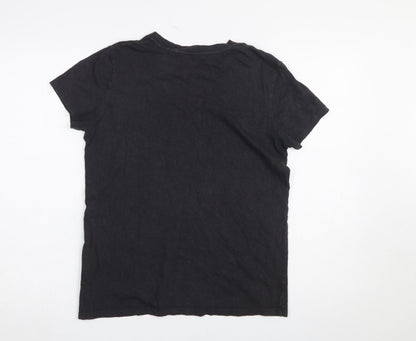 Womens UK Size M Levi's Black Basic T-Shirt