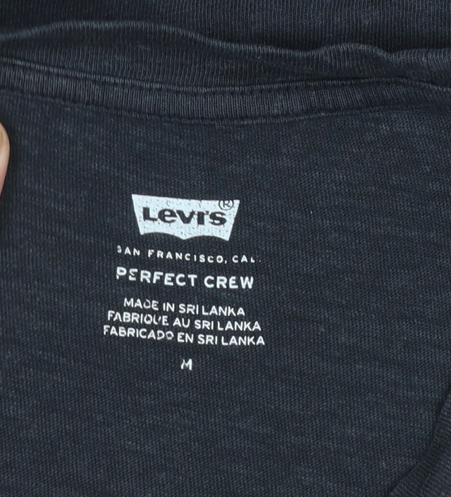 Womens UK Size M Levi's Black Basic T-Shirt
