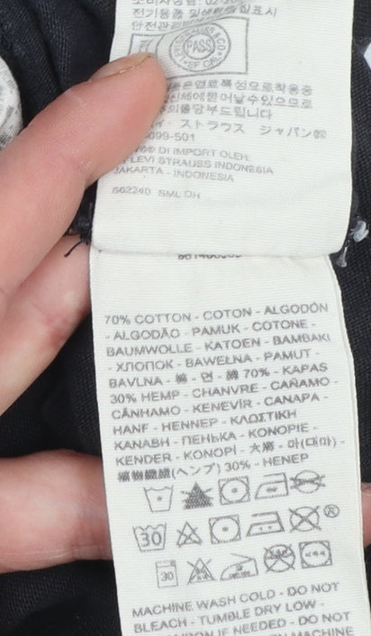 Womens UK Size M Levi's Black Basic T-Shirt