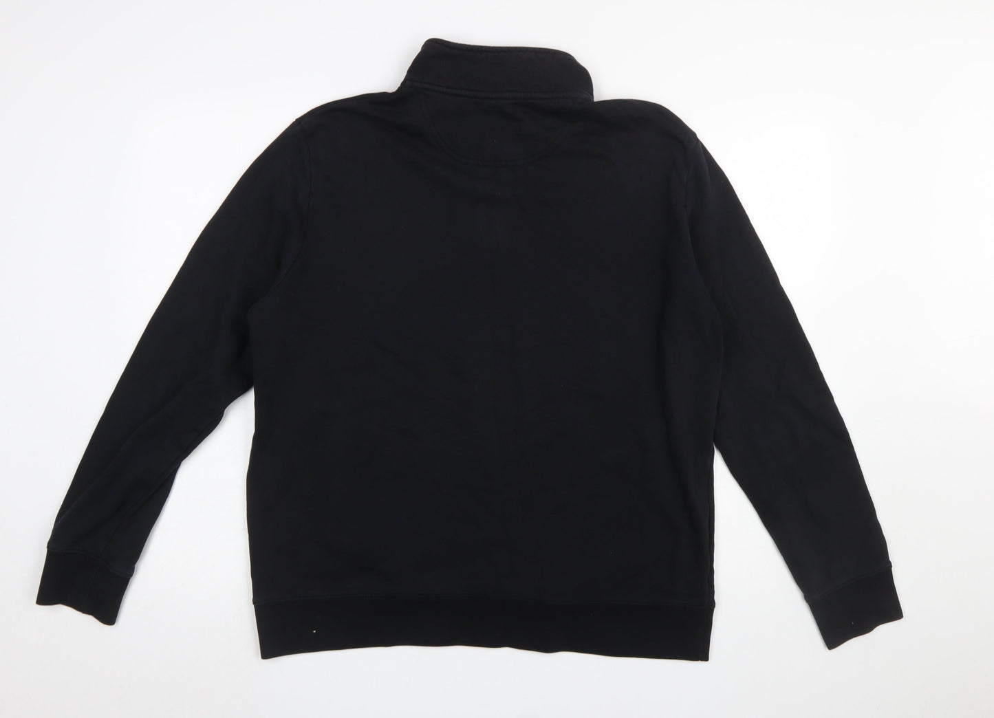 Mens UK Size L Marks and Spencer Black Pullover Sweatshirt