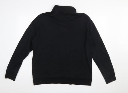 Mens UK Size L Marks and Spencer Black Pullover Sweatshirt
