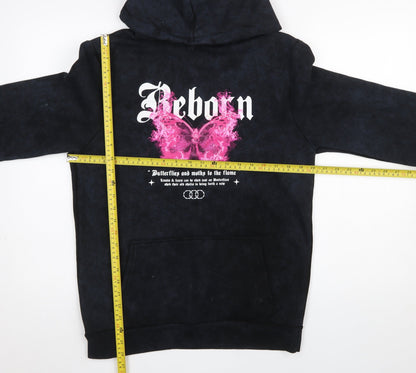 Womens UK Size S River Island Black Pullover Hoodie