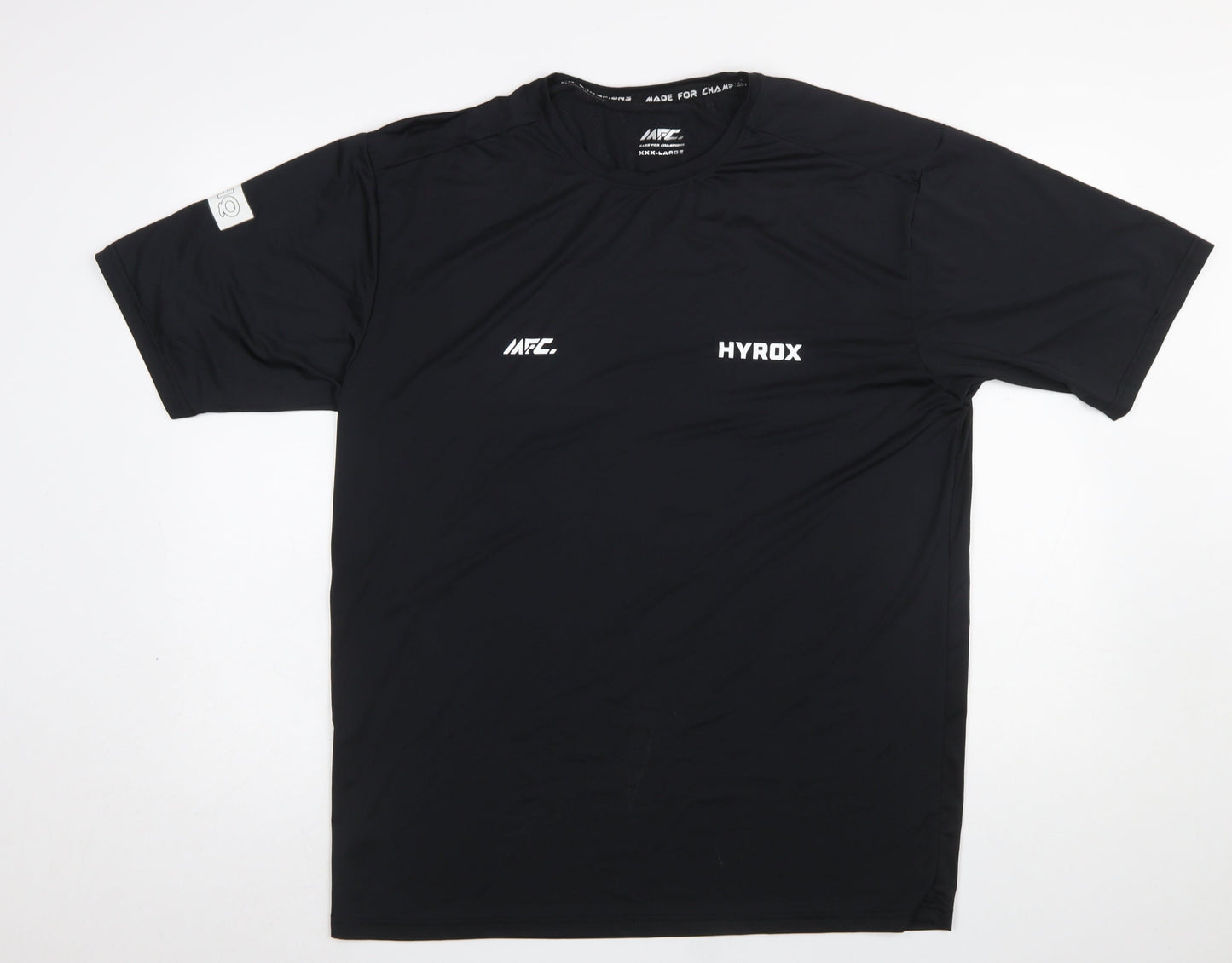 Mens UK Size 3XL MFC Black Gym & Training Running & Jogging CrossFit T-Shirt
