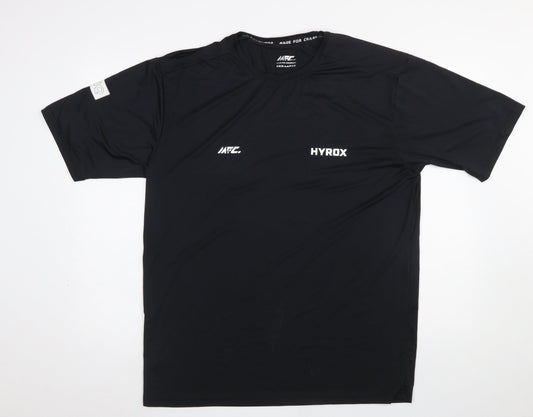 Mens UK Size 3XL MFC Black Gym & Training Running & Jogging CrossFit T-Shirt