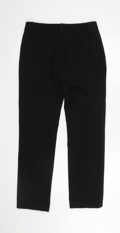 Womens UK Size 12 Hongo Regular Fit Dress Pants Black Trousers