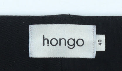 Womens UK Size 12 Hongo Regular Fit Dress Pants Black Trousers
