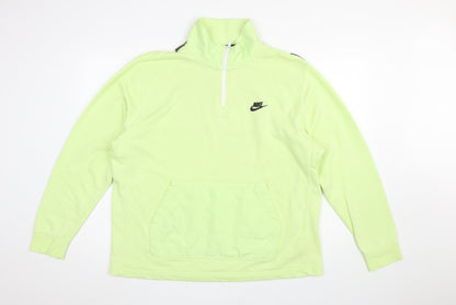 Mens UK Size L Nike Green Pullover Sweatshirt