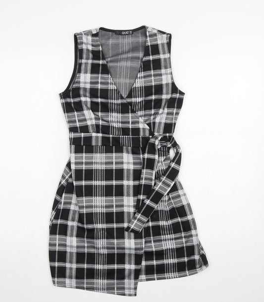 Womens UK Size 8 Quiz Wrap Dress